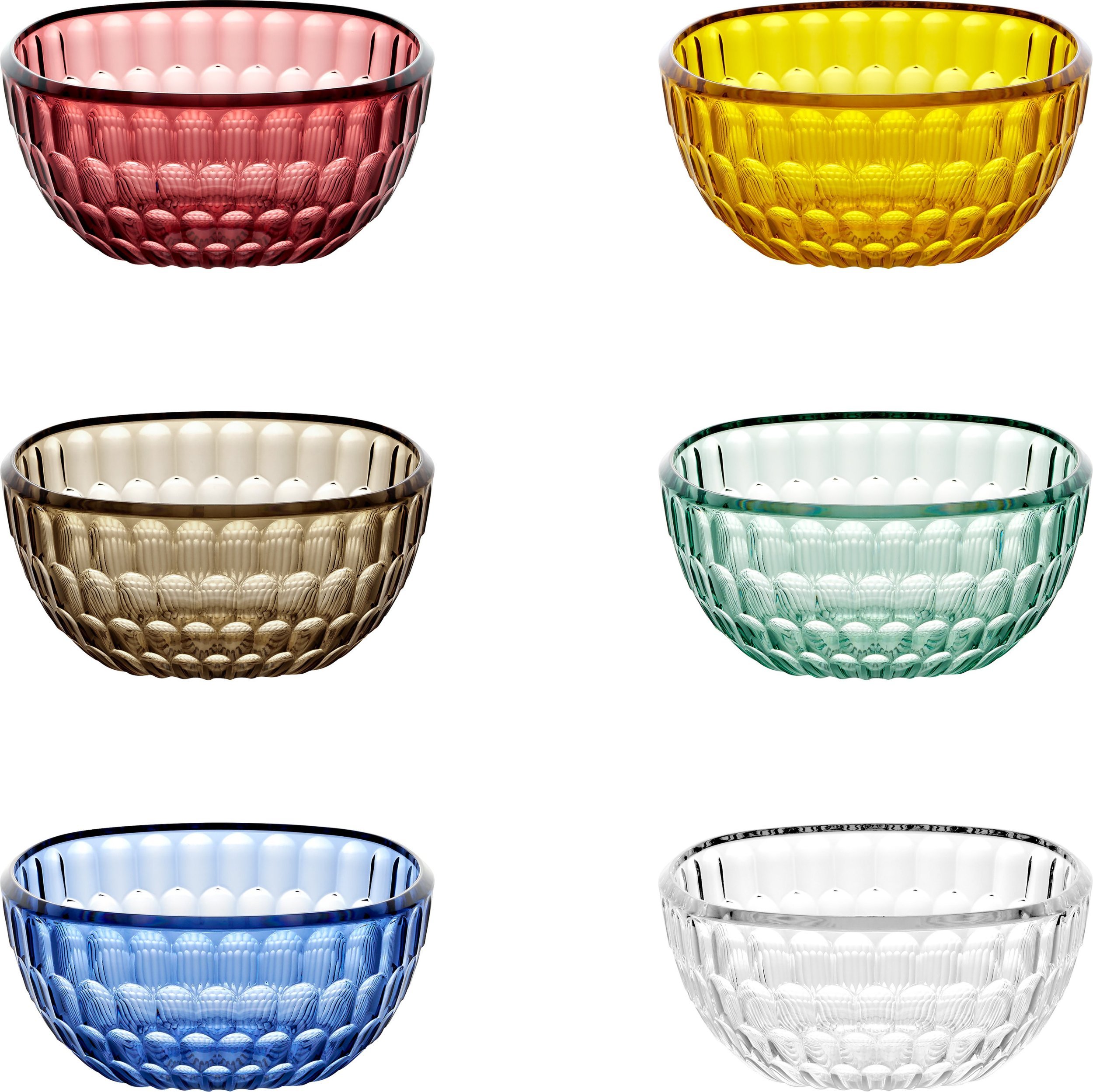 Guzzini VANITY Set 6 Schalen 12 cm Assorted colors