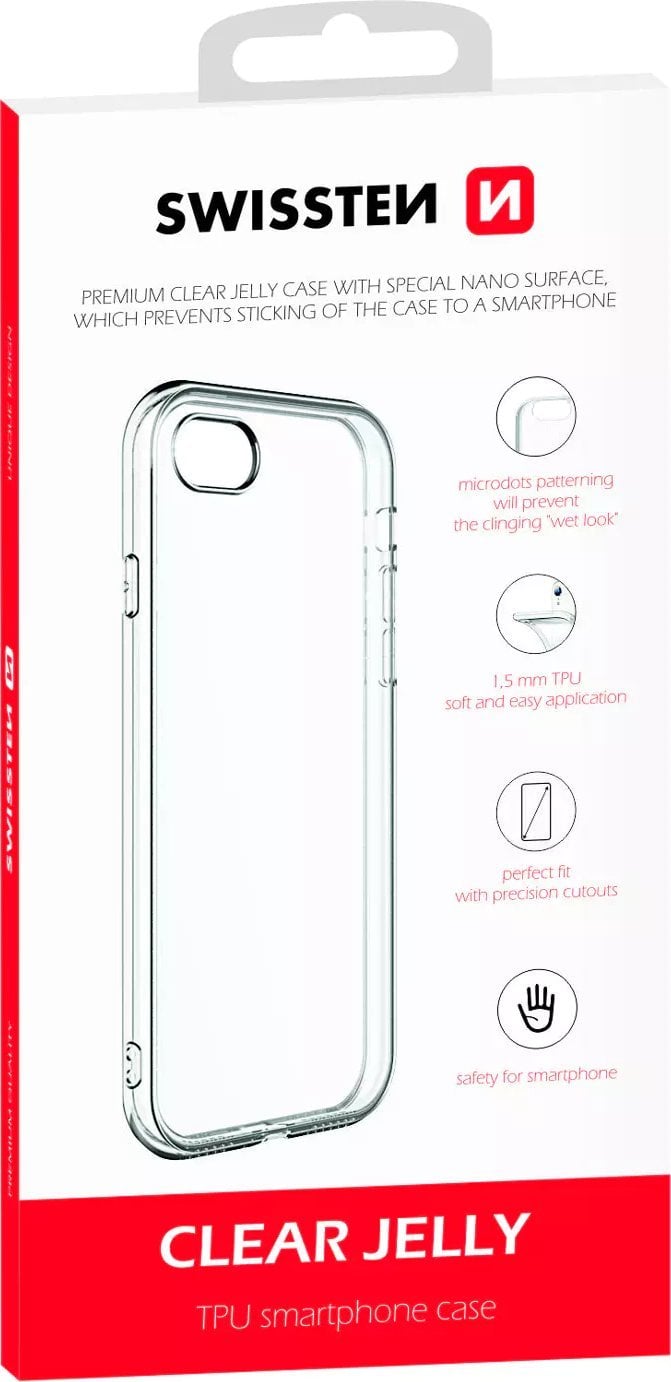 Swissten Swissten Clear Jelly Back Case 1.5 mm Aizmugurējais Silikona Apvalks Priekš Samsung Galaxy A14 Caurspīdīgs