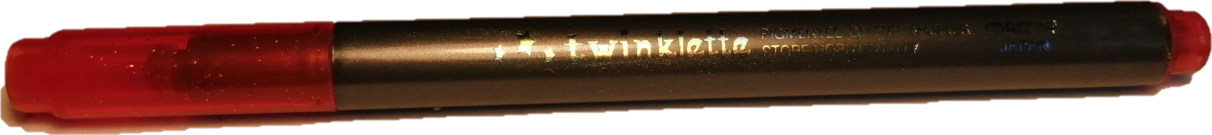 Marker brokatowy czerwony MARVY