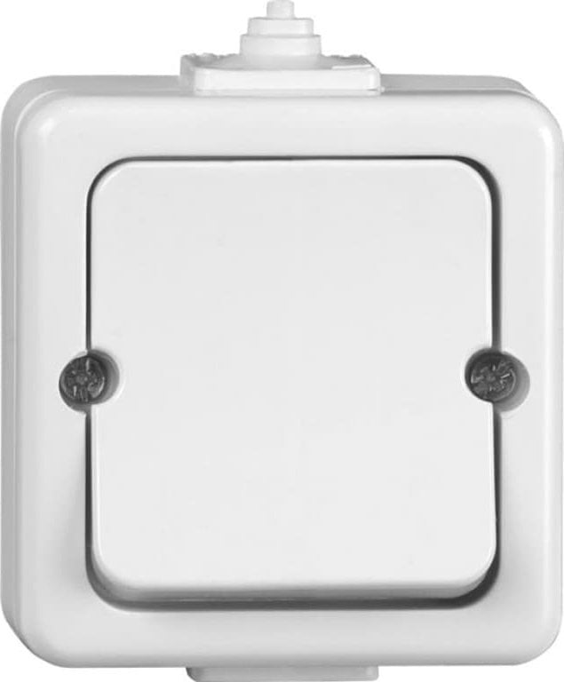 Timex JANTAR Łącznik pojedynczy n/t IP44 biały /przykręcany klawisz/ WNT-1J