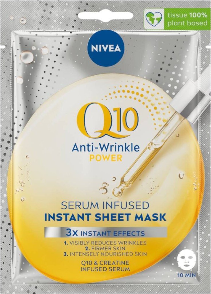 Nivea Q10 maska w płachcie z serum przeciwzmarszczkowym 1szt