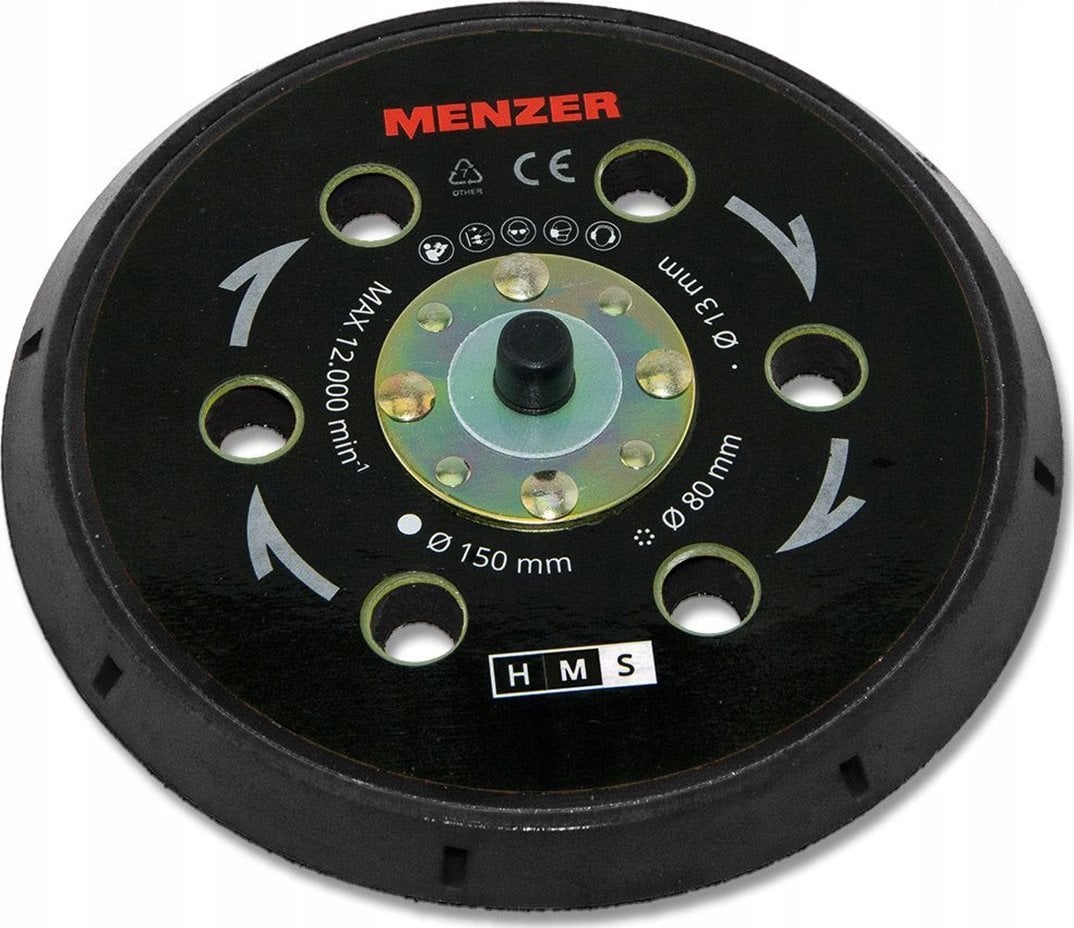 Menzer Wielootworowy talerz szlifierski Menzer do ETS 150 - MIĘKKI
