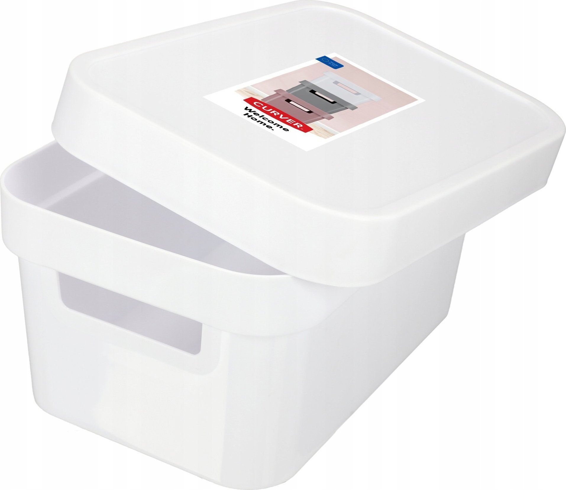 Kadax Curver Pojemnik Pudełko Z Pokrywką 4,5 L Biały