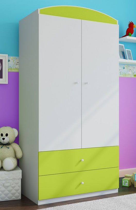 Elior Szafa dwudrzwiowa dla dziecka Happy 3X - zielona