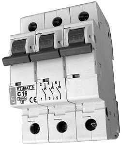 Eti-Polam Wyłącznik nadprądowy ETIMAT10 3P C 63A 6kA - 002135722