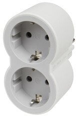 MOP SCH 2X2P+E FRONT OUTLETS WHITE/GREY