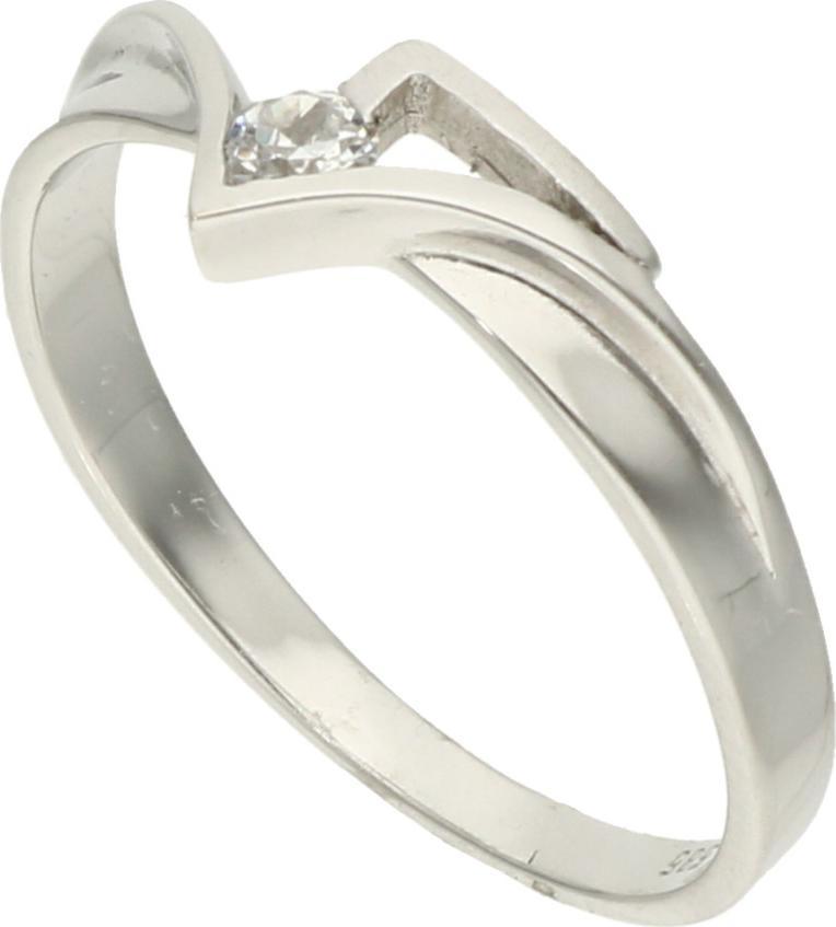 Rosanto Pierścionek z białego złota z cyrkonią roz. 17 585 14k