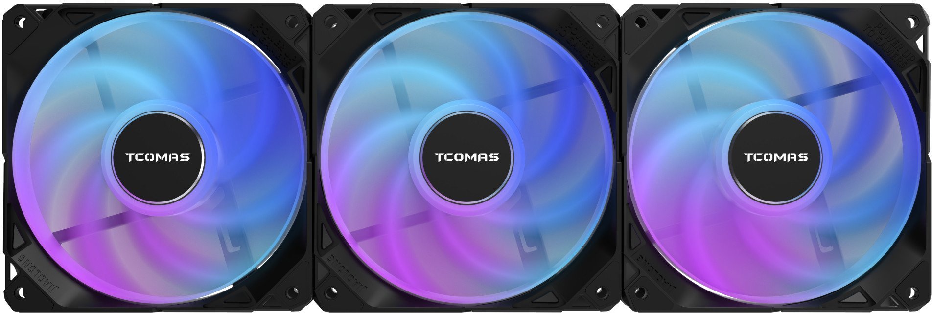 Wentylator Tcomas FA200 Czarny 3-pack