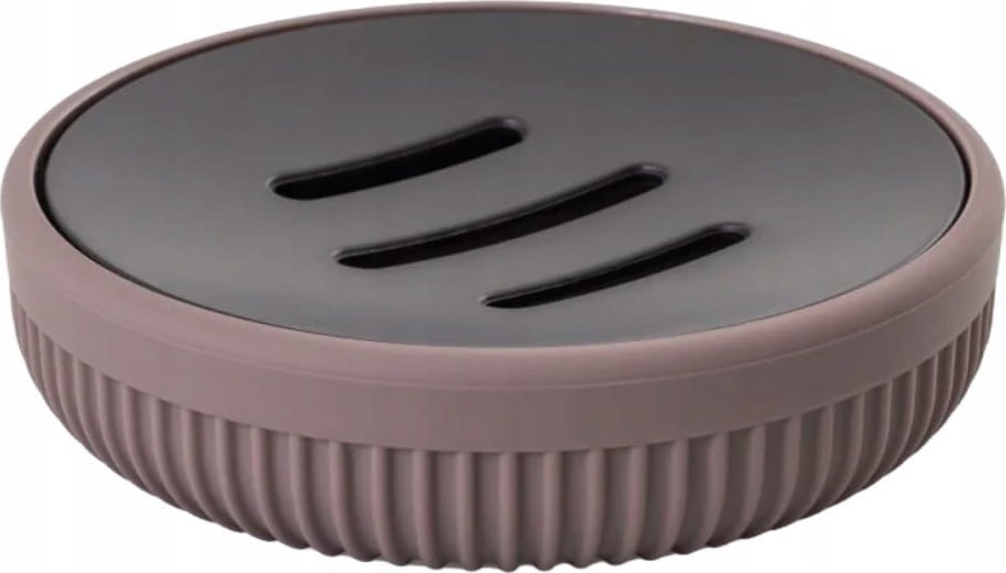 AWD Interior Mydelniczka na mydło fioletowa ozdobna okrągła 11,2 cm