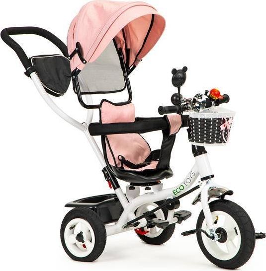 Ecotoys Rower trójkołowy obracany daszek pompowane koła