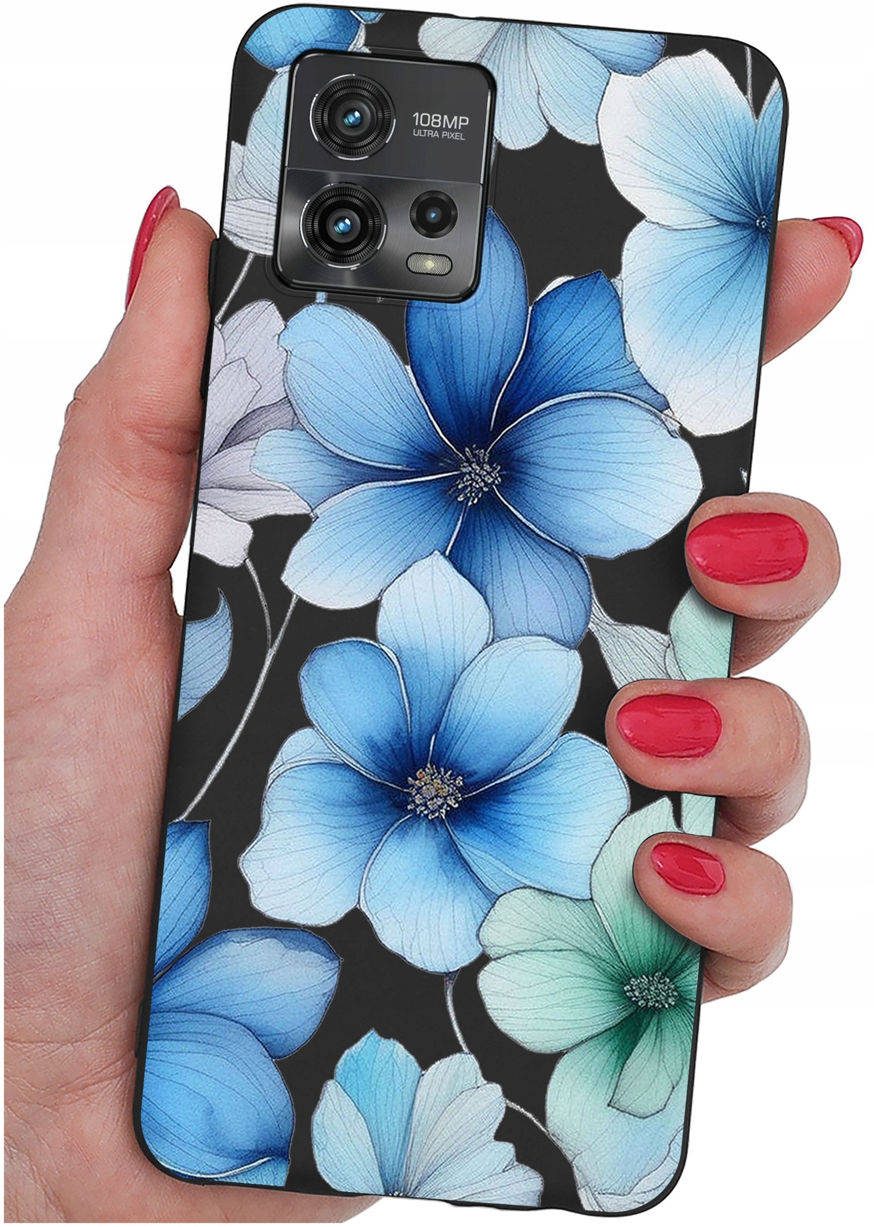 Etui do Motorola Moto G72 WZORY |SILIKONOWE MATT CASE + SZKŁO 9H