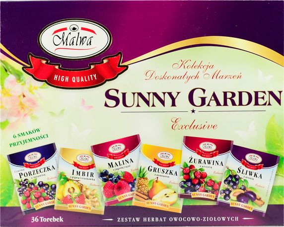 Malwa Malwa owocowa 36 kopert zestaw herbat owocowych