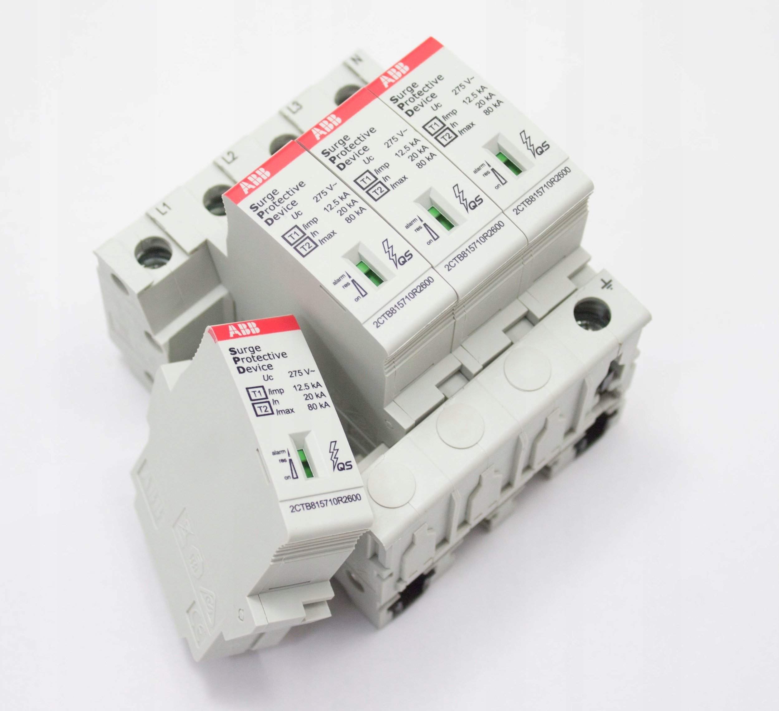 Ogranicznik przepięć 4P T1 T2 12,5kA OVR T1-T2 4L 12.5-275s P QS 2CTB815710R2300