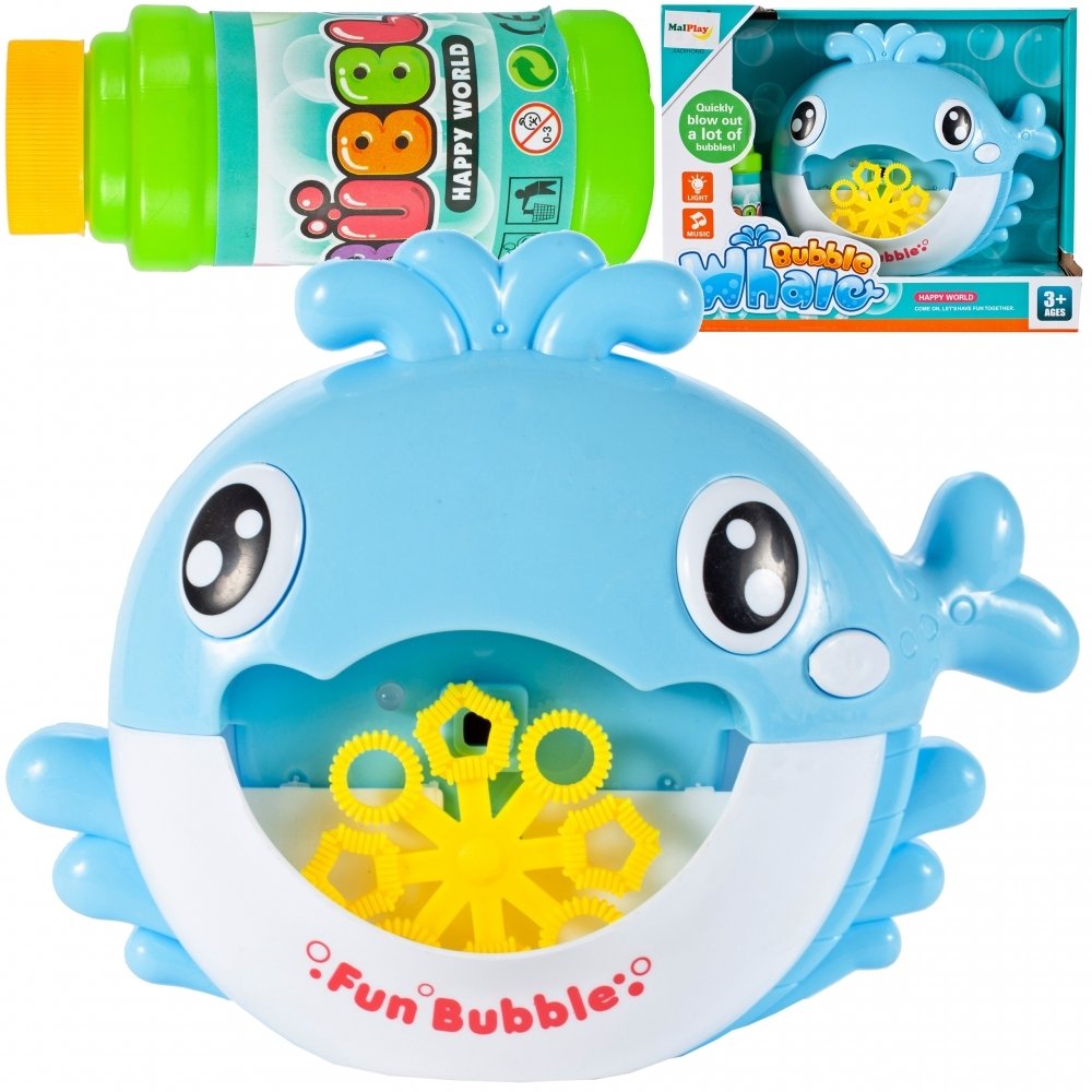 Maszynka do Robienia Baniek Mydlanych Rybka + Płyn