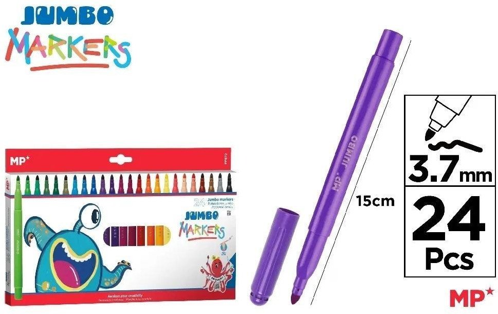 Flamastry Jumbo 24 kolory