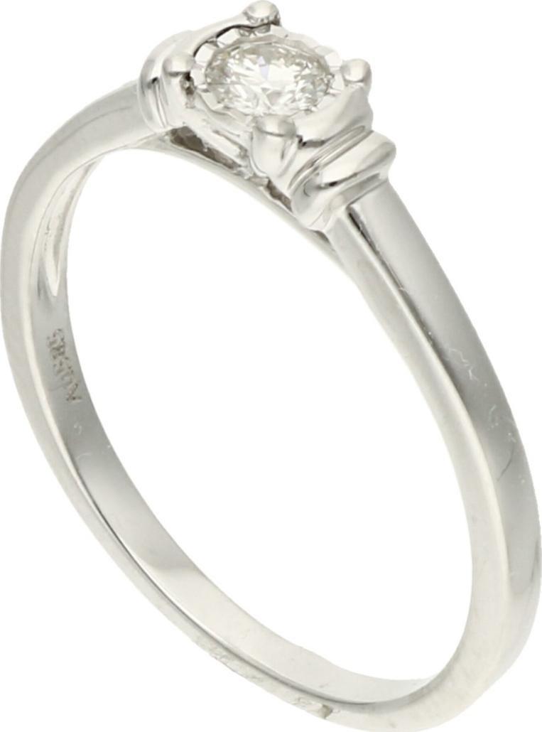 Rosanto Pierścionek z białego złota z brylantem roz. 16 585 14k