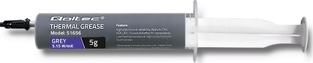 Pasta termoprzewodząca Qoltec Grey 5g (51656)