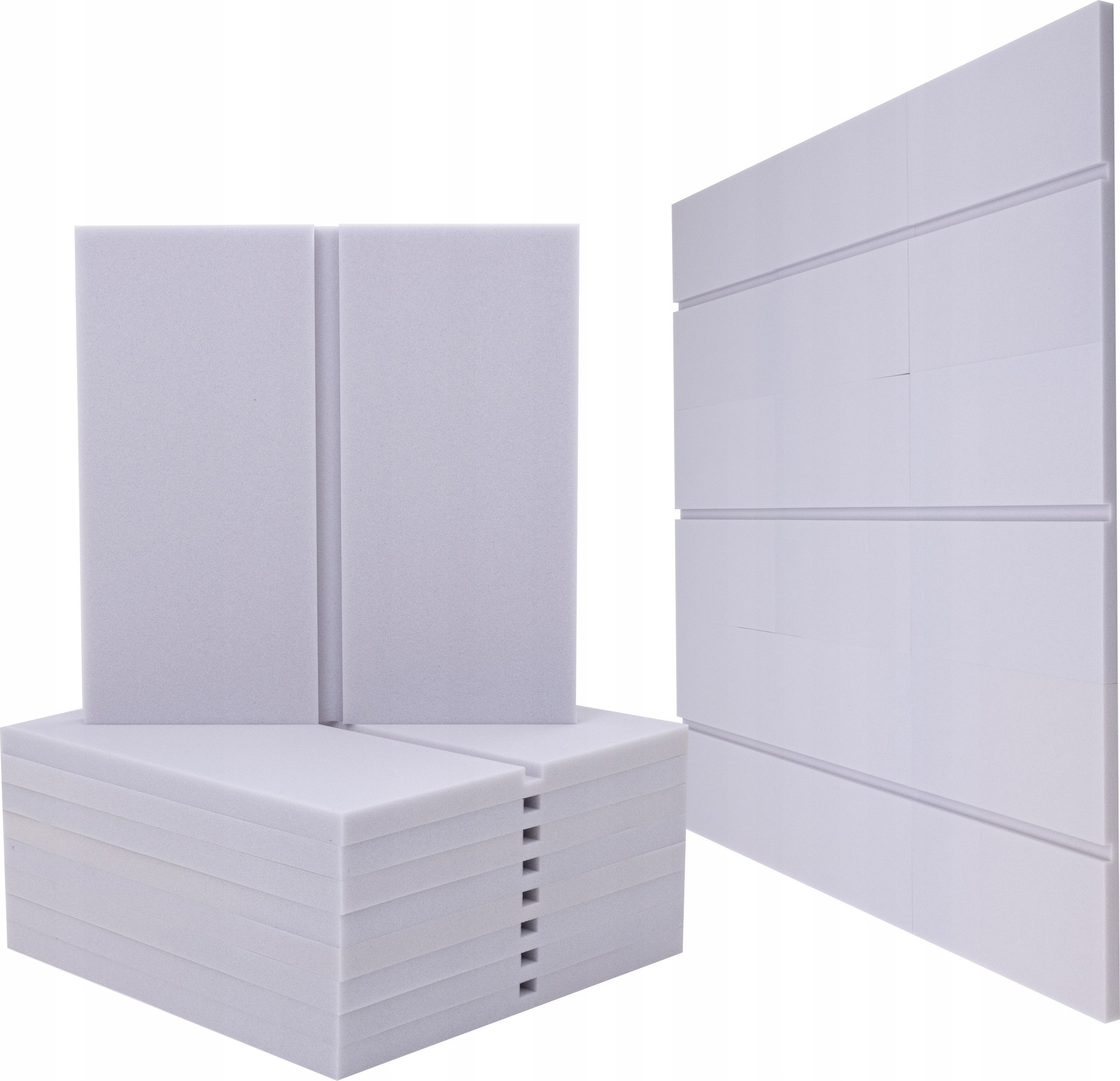 Panele dekoracyjne akustyczne na ścianę zestaw 9 sztuk nowoczesny design wygłuszenie do mieszkania