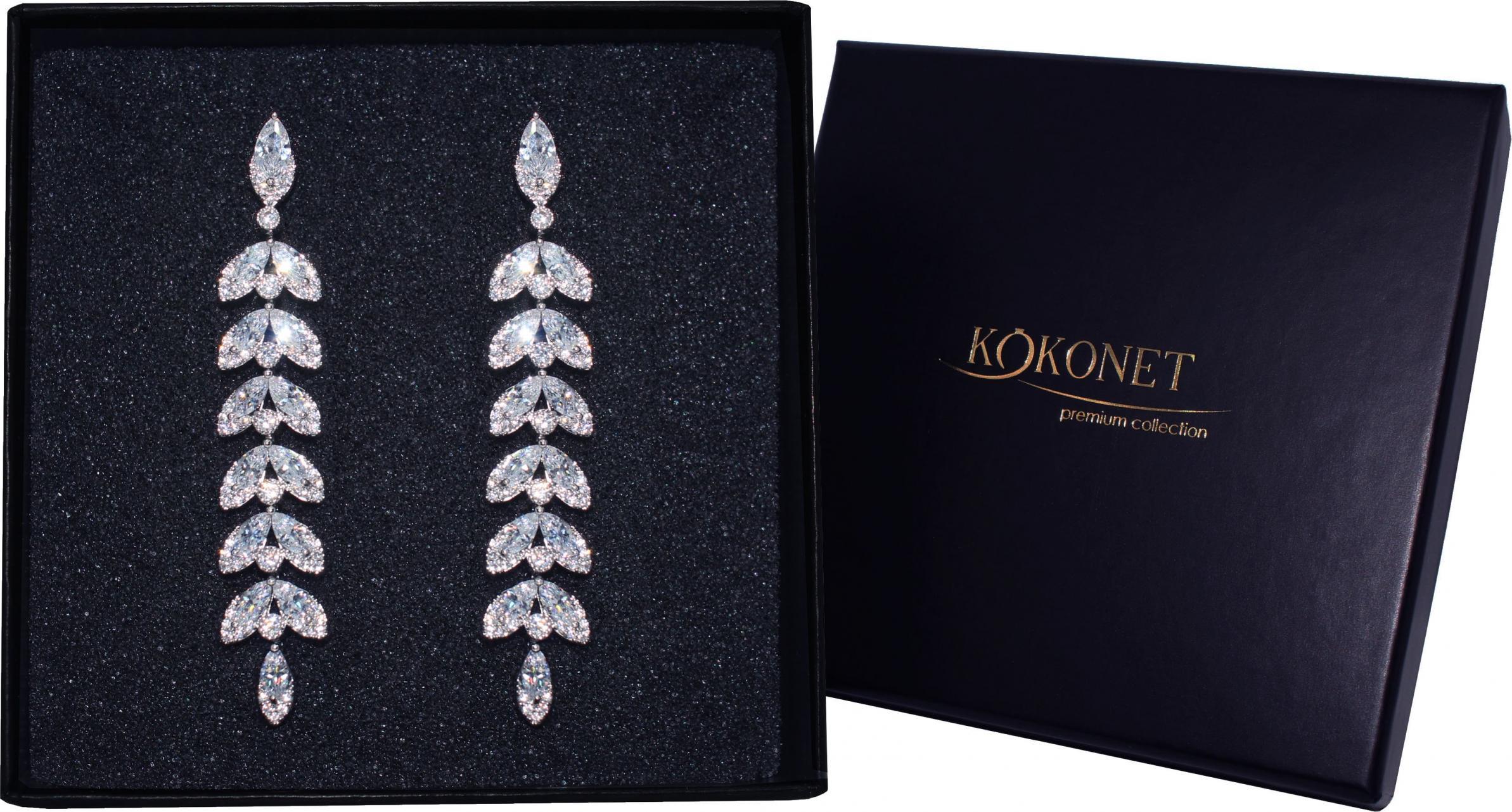 KOKONET Kolczyki srebrne swarovski jakość gwarancja BOHO