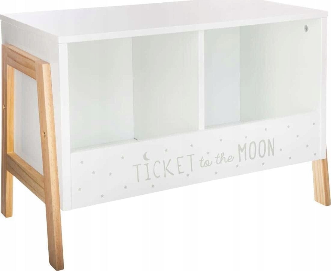 Atmosphera Szafka na książki dla dzieci, regał drewniany, regał biały, regał na książki biały, półki do pokoju dziecięcego, biała szafka