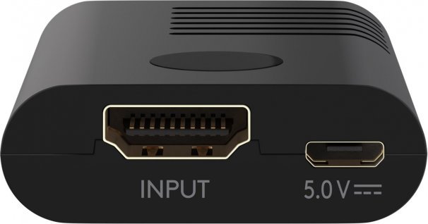 goobay HDMI signal amplifier 4K @ 60Hz, HDMI extension (black)