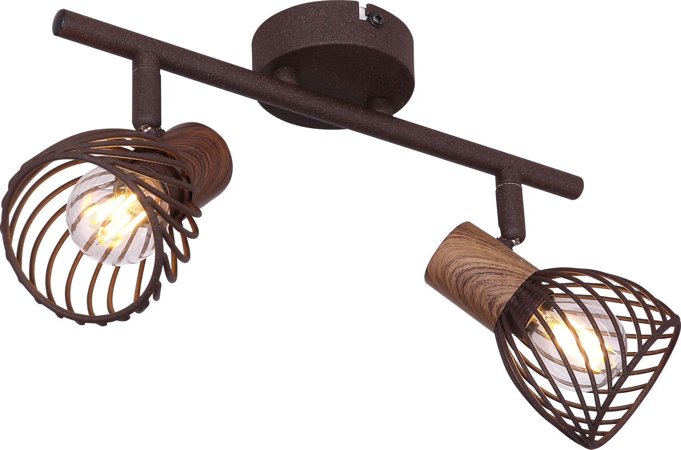 Lampa sufitowa Globo Spot rdzawy Globo ISABELLE 54817-2