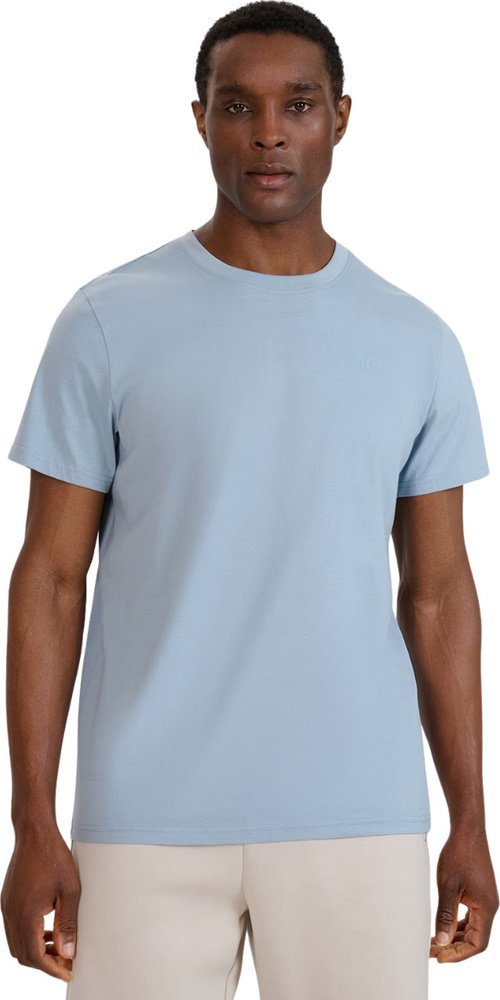 Koszulka męska 4F M2074 jasnoniebieska 4FWSS25TTSHM2074 34S S