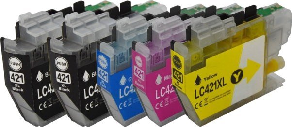 Peach Peach Patrone Brother LC-421XL MultiPack Plus kompatibel