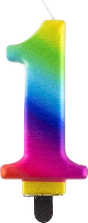 GoDan Świeczka cyferka galaxy - 1 - jeden uniwersalny