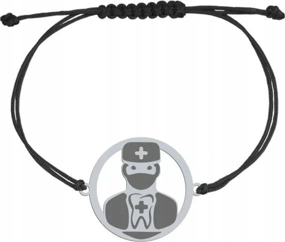 Radziszewska Jewellery Bransoletka Srebrna dla Stomatologa GRAWER GRATIS