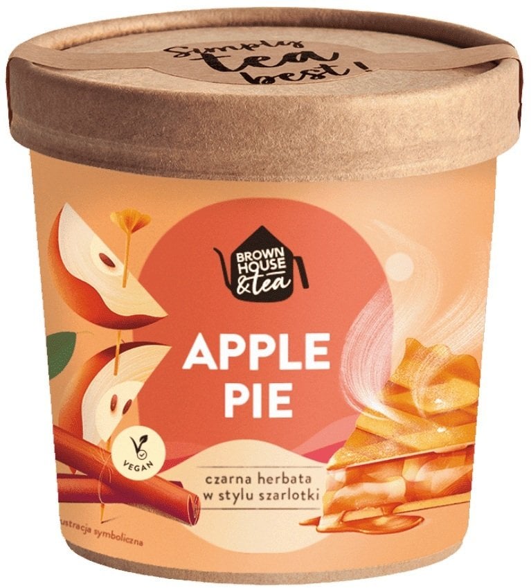 Brown House & Tea Herbata czarna w stylu szarlotki - Apple Pie 50g