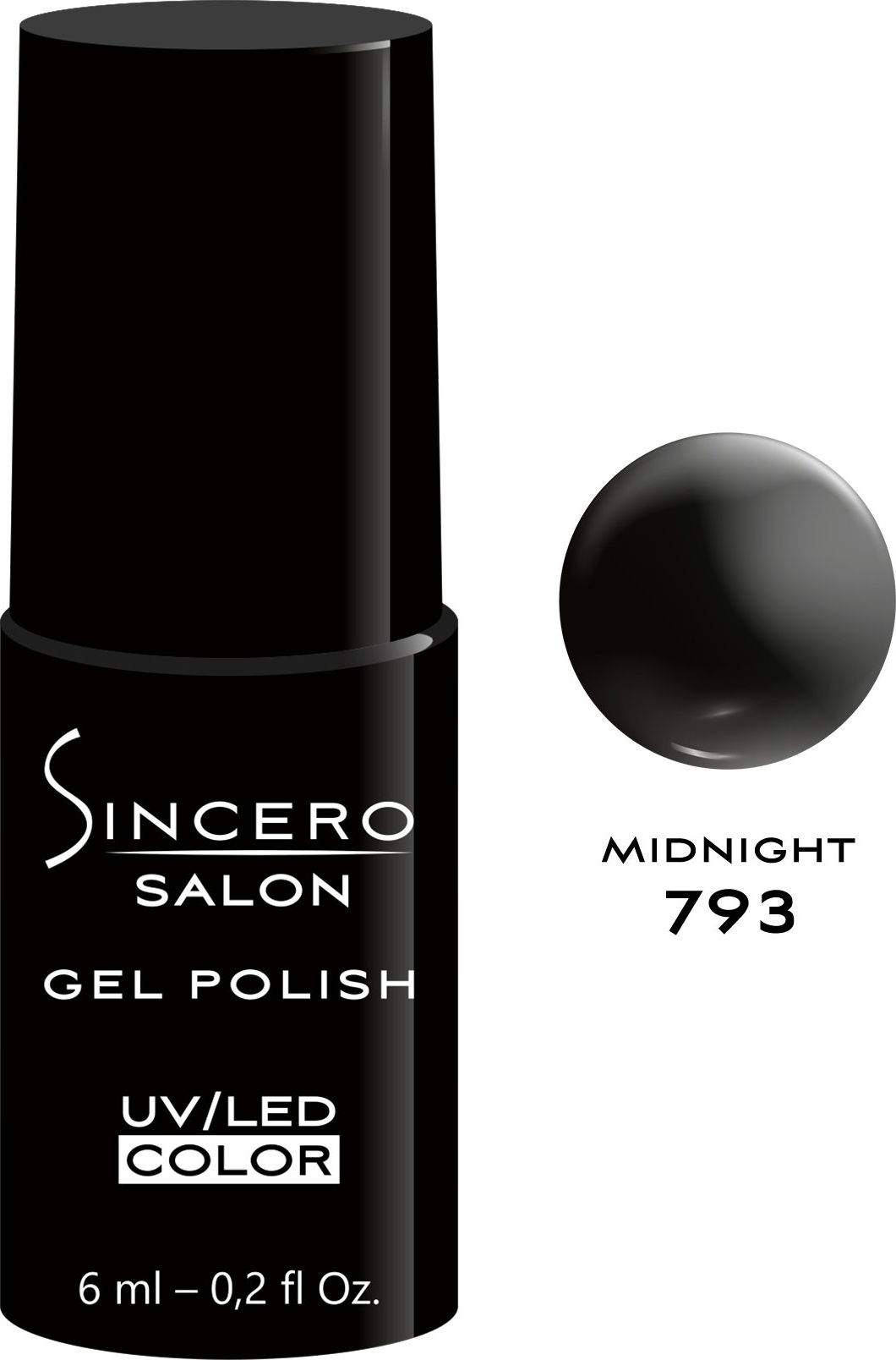 Sincero Salon Lakier hybrydowy Gel Polish UV/LED 793 Midnight 6ml