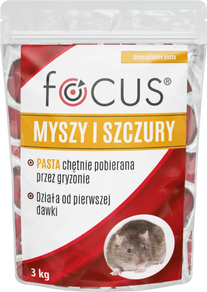 Focus Trutka na myszy i szczury - pasta 3 kg