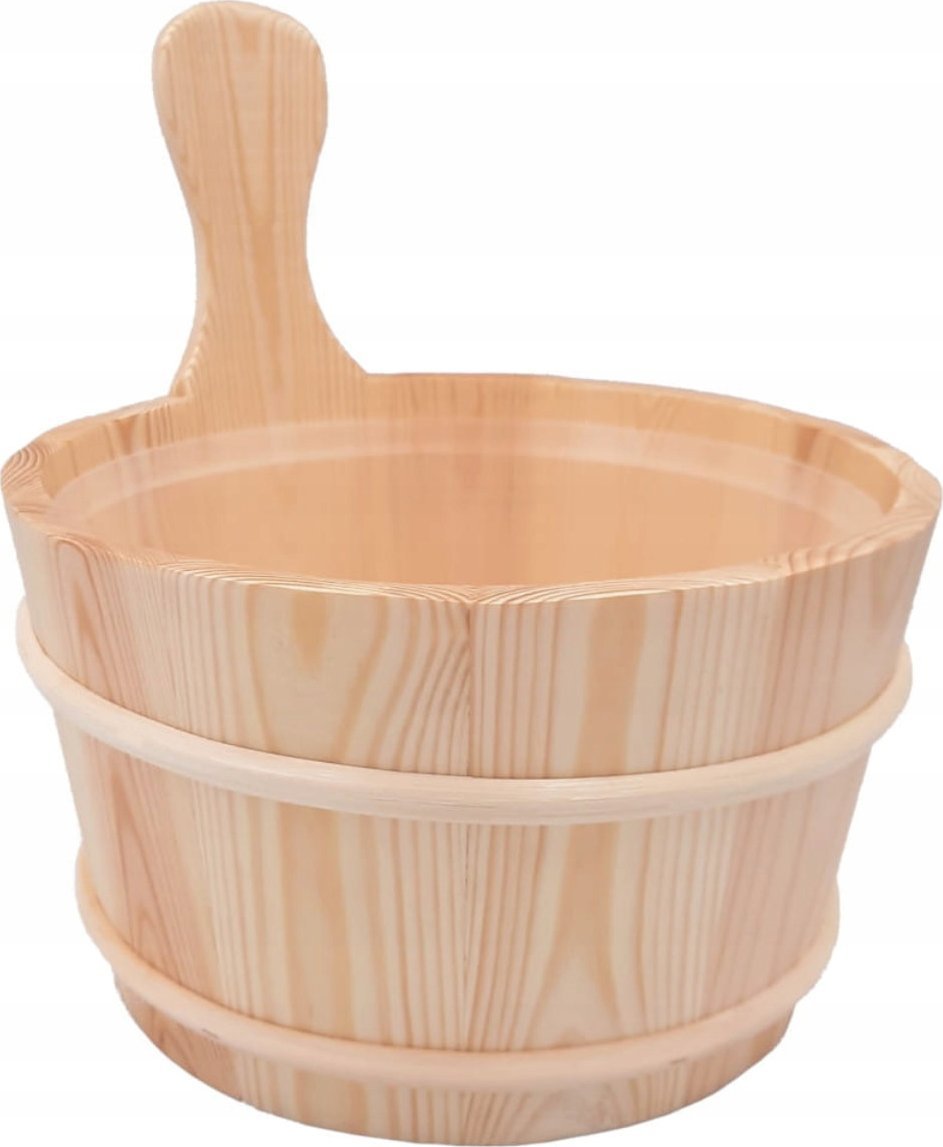 Medinė pirties statinė, plastikinis įdėklas, 4 l