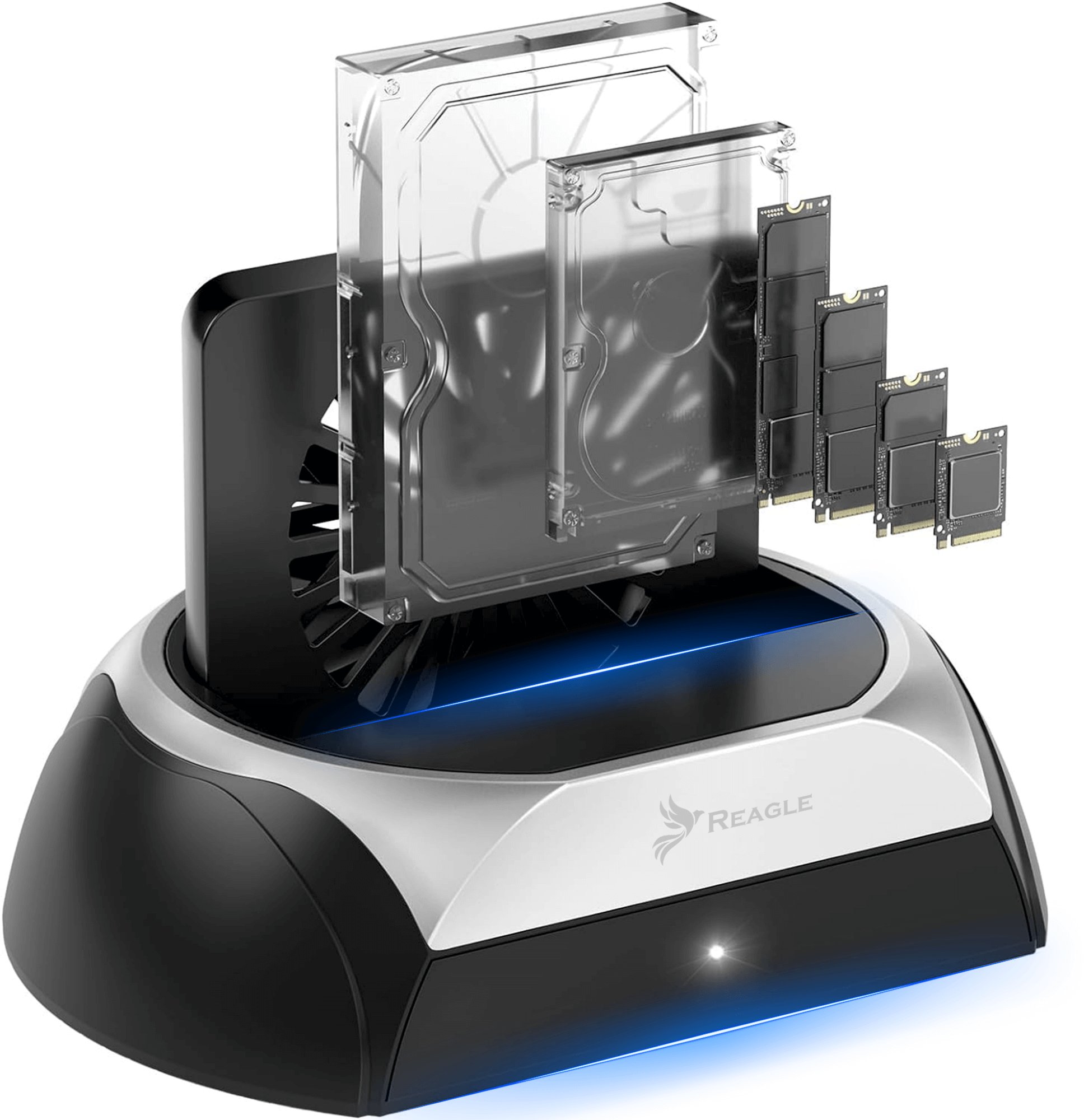 Stacja dokująca dysku SSD HDD SATA 2,5" 3,5" NVMe M.2 USB obudowa adapter