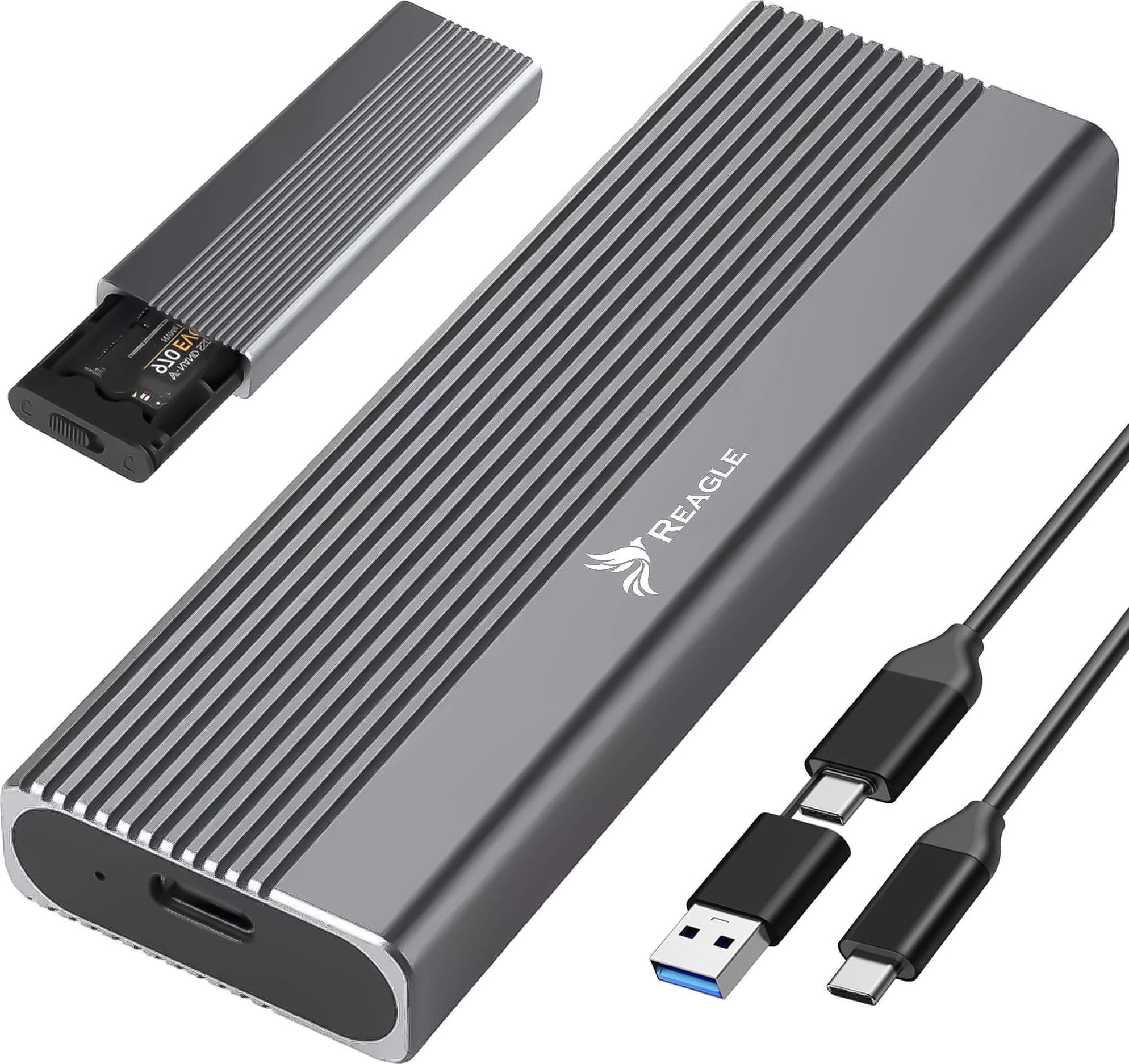 Kieszeń Reagle Obudowa na dysk SSD NVME PCIe M.2 USB-C 3.2 GEN2 Adapter Kieszeń M2 Reagle