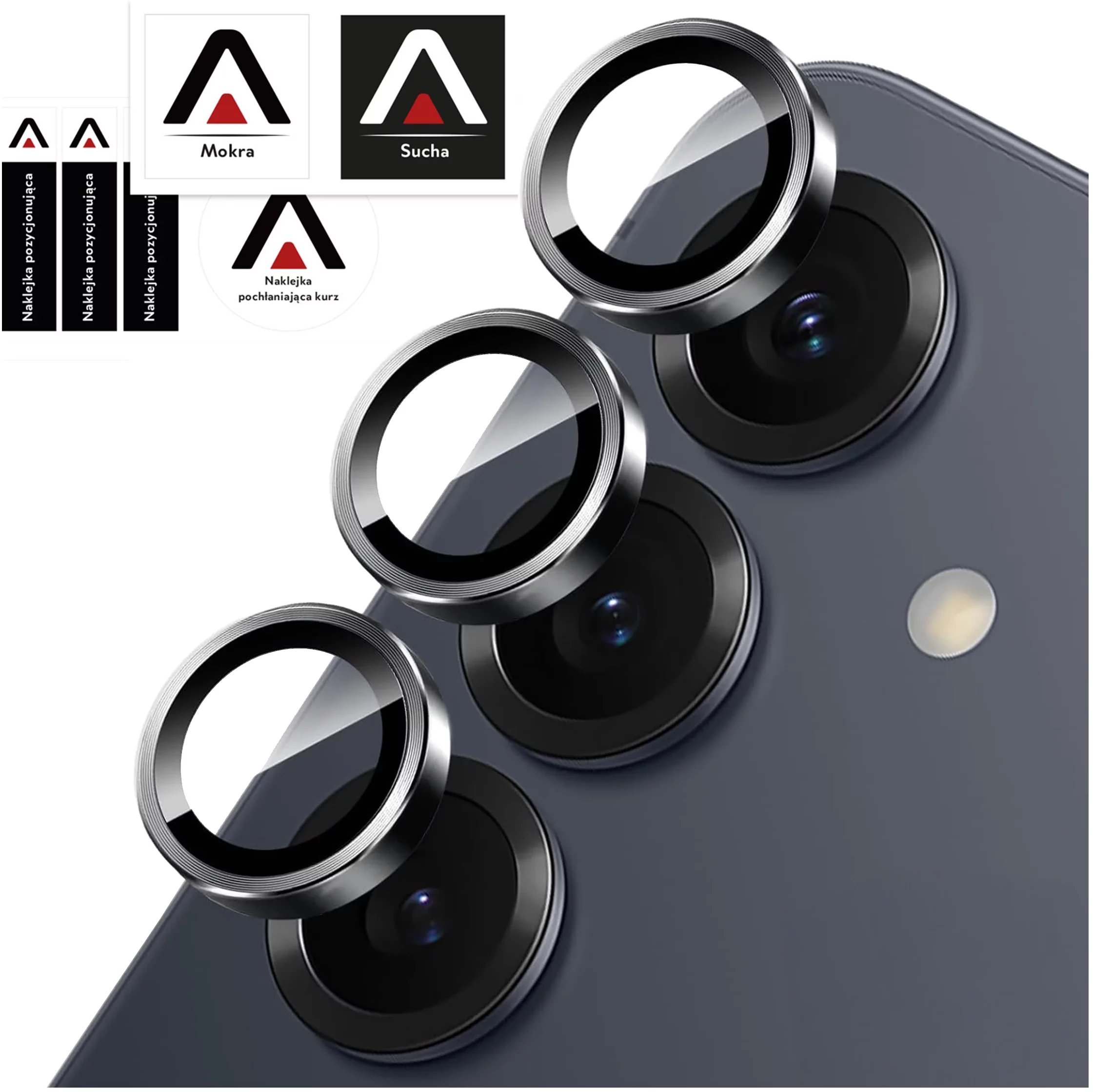 Szkło do Samsung Galaxy S25 nakładka na aparat obiektyw obiektywy aparatu Alogy ProCam Shield osłona ochronna