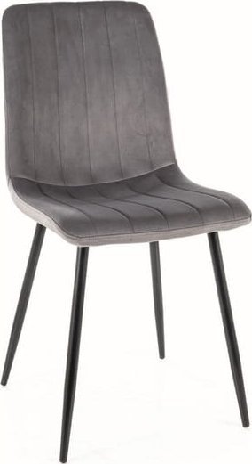 Signal Krzesło ALAN VELVET szare SIGNAL