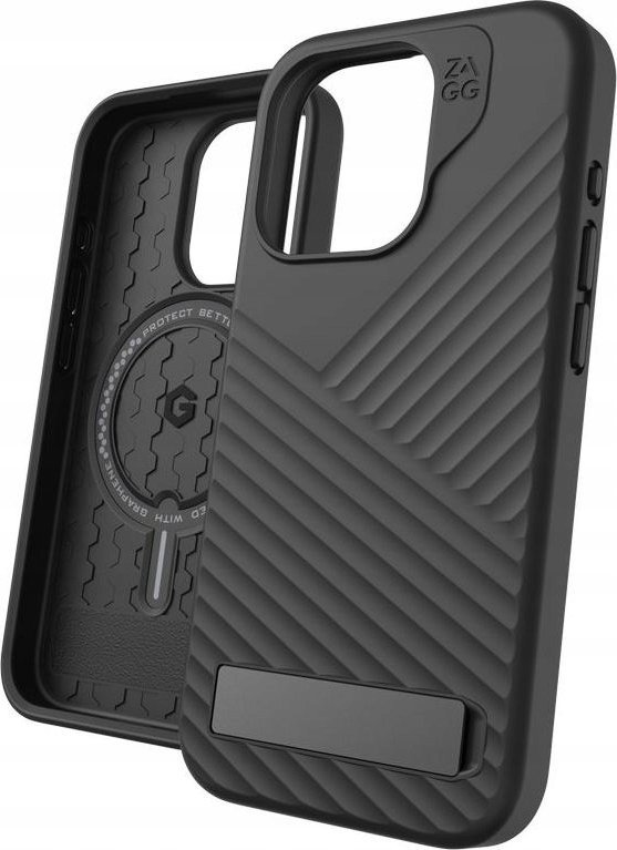 ZAGG Denali Snap Kickstand Case for iPhone 15 Pro Black