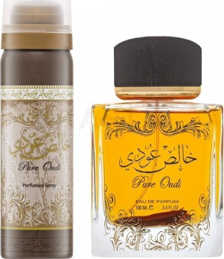 Lattafa LATTAFA DUO PURE OUDI (M/W) EDP/S 100ML + PERFUMED SPRAY 50ML