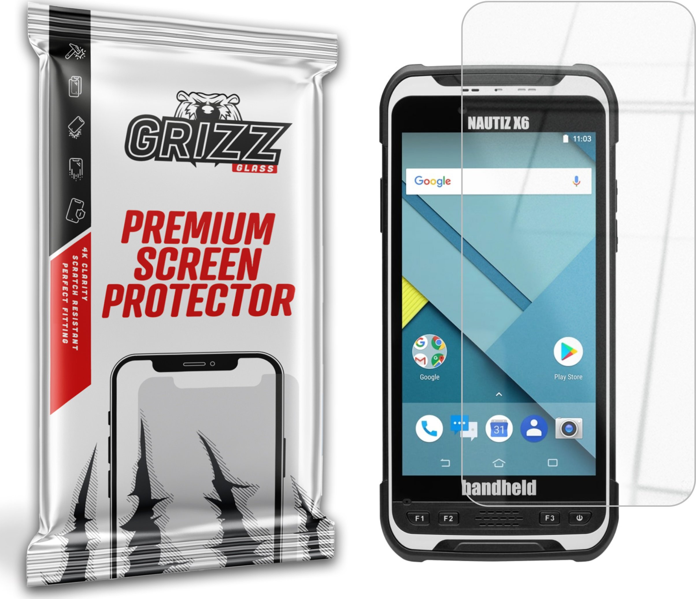 Szkło hybrydowe GrizzGlass HybridGlass do Nautiz X6