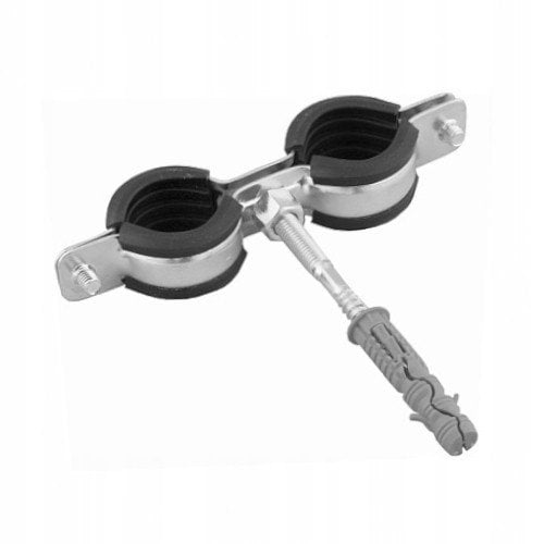 Obejma podwójna UDG z okładziną 1/2 (20-23mm) KPL M8 ocynk