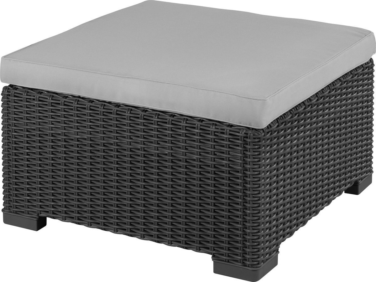 Garden stool/table California Bay with cushion gray 8711245154978