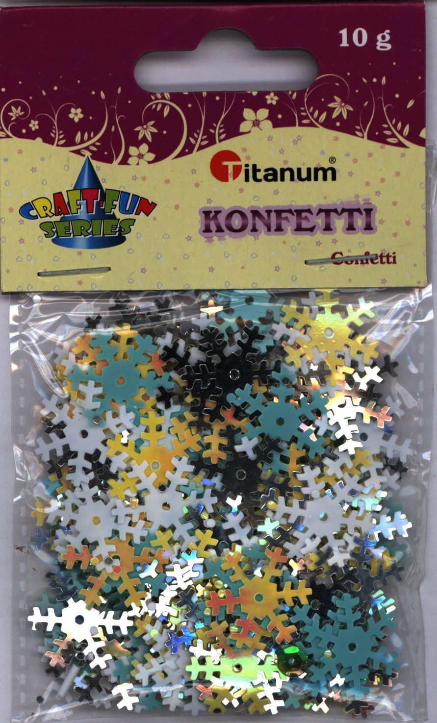Titanum Konfetti śnieżynki 10g