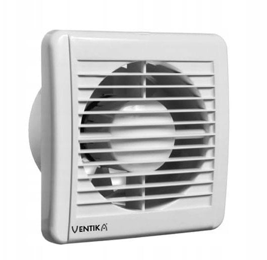 Wentylator osiowy fi 100 230V 5,5W 84m3/h 25dB łożyska kulowe z higrostatem i wyłącznikiem czasowym biały SOLID SILENT D100SRH