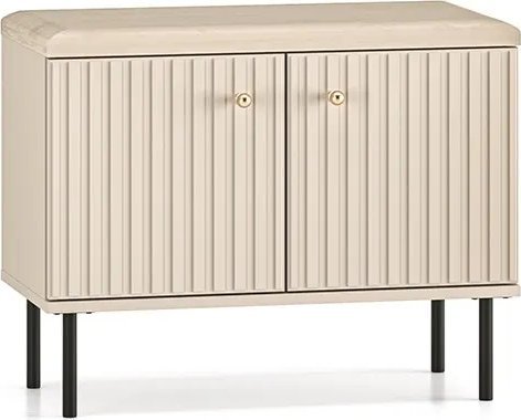 ML Meble Szafka na buty z siedziskiem ELLEN 2D kaszmir ML MEBLE