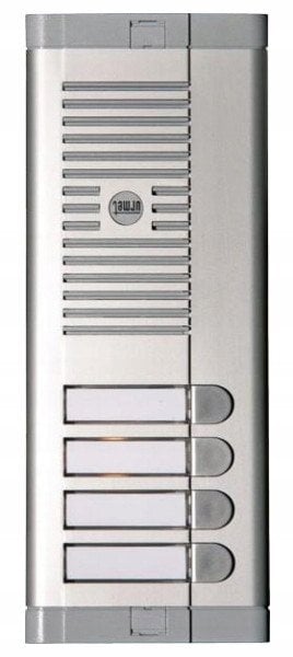 925/104 URMET Panel jednorzędowy, 4 przyciski wywołania