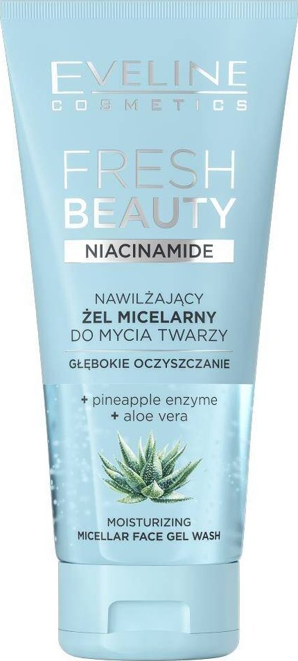 Eveline Fresh Beauty Niacinamide Nawilżający żel micelarny do mycia twarzy z niacynamidem 150ml