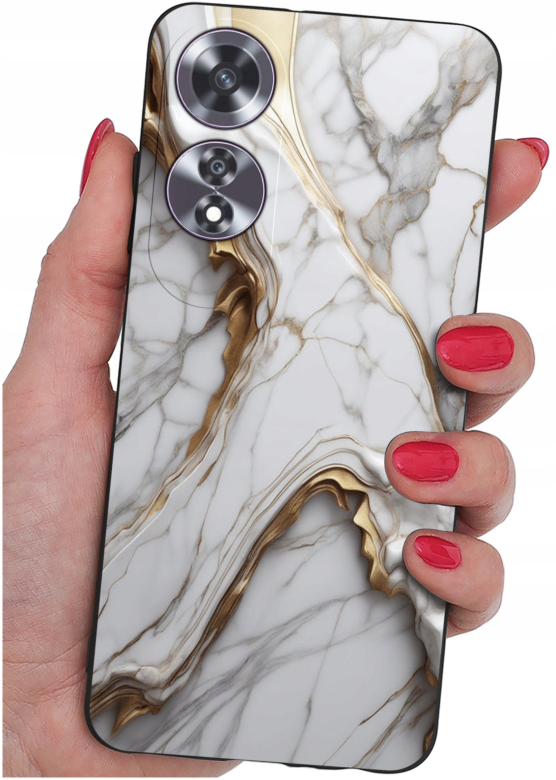 Etui do Oppo A60 4G WZORY |SILIKONOWE MATT CASE + SZKŁO 9H