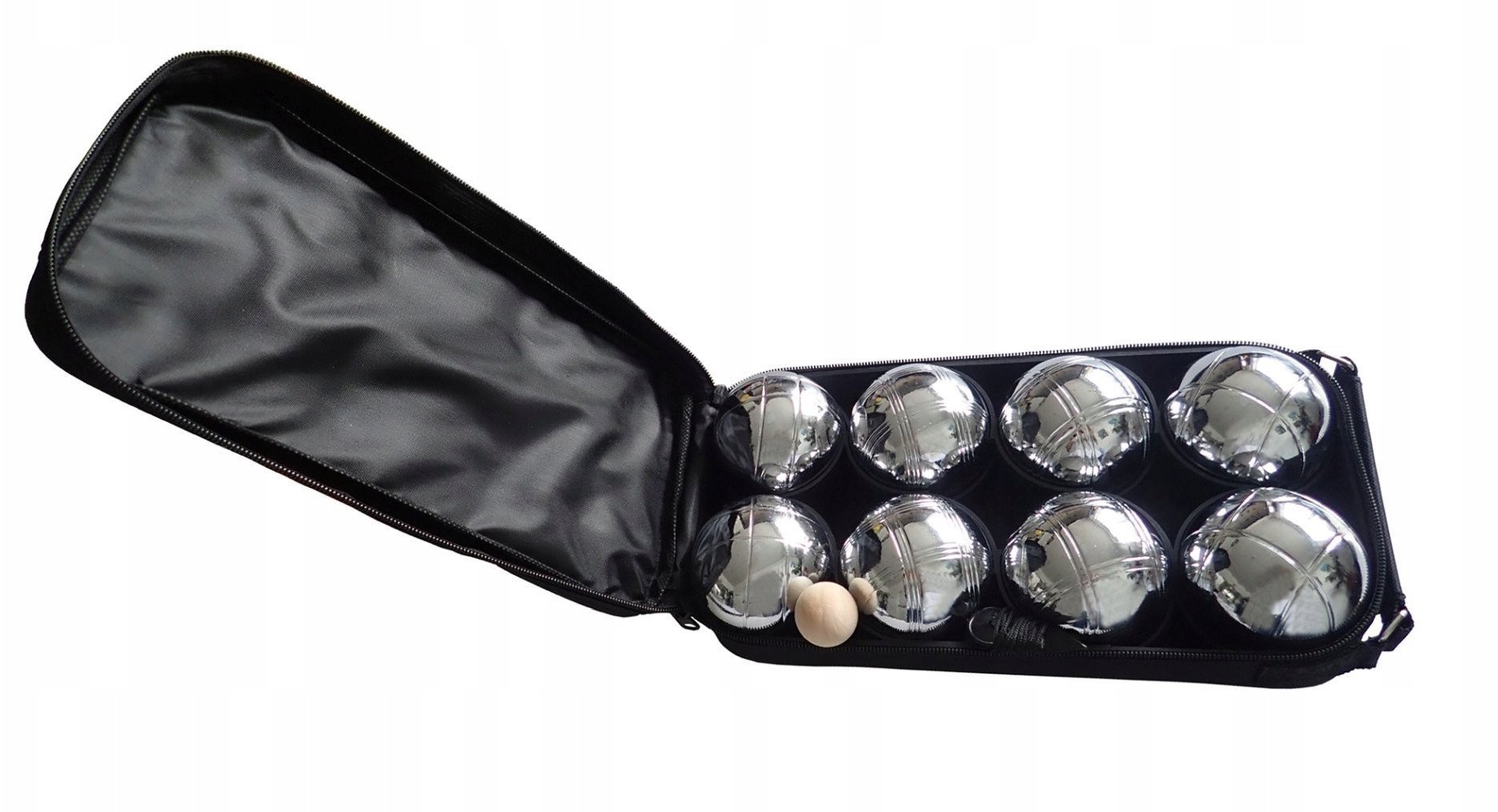 Kule Boule Bule Petanque do Gry Metalowe Solidne KUBISPORT 72 mm 8 szt.